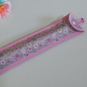 ループ付きリコーダーケース 小花柄 フラワー ラベンダー