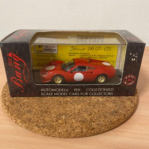 BANG 1/43 フェラーリ DINO 246 GT アメリカン レース ディーノ Made in ITARY