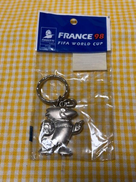 FIFAワールドカップ フランス98 キーホルダー レトロ未使用品