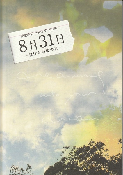 演劇パンフレット CD付 ★ 純愛物語 meets YUMING 8月31日 ~夏休み最後の日~ 2012年 松任谷由実 貫地谷しほり 吉沢悠 陽月華
