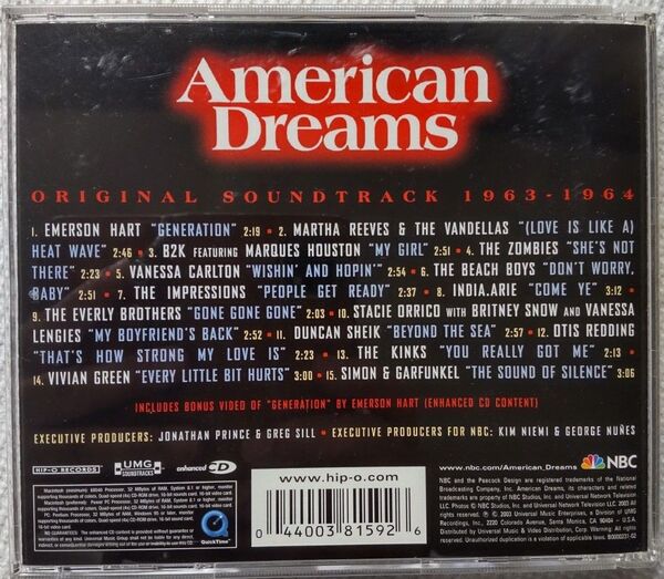 アメリカンドリームス American Dreams 海外版CD