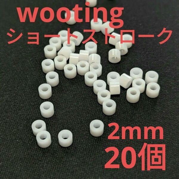 wooting60he対応 ショートストローク化用スペーサー 2mm 20個
