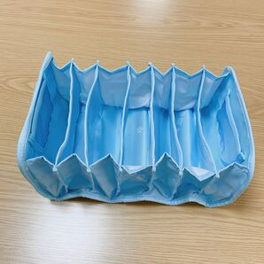 7マス収納ケース 32*17*13サイズ キャミソール/子供服/手袋/ハンカチ収納ケース メッシュ仕切り収納ボックス 引き出し収納