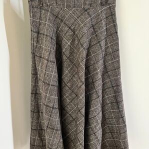 チェックフレアスカート