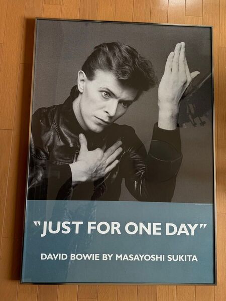 JUST FOR ONE DAY 鋤田正義 デヴィッド ボウイ David Bowie 額装 特大 ポスター 103.5×73.5