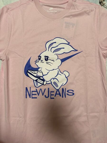 New Jeans NIKE by you Tシャツ ピンクMサイズ