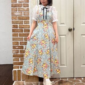 新品タグ付き★アクシーズファム★ フラワープリントキャミワンピース