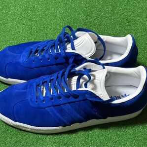 貴重 廃番 美品 アディダス 青色 ブルー オールスゥエードガゼル 28.5cm 大谷選手のDodger Blue