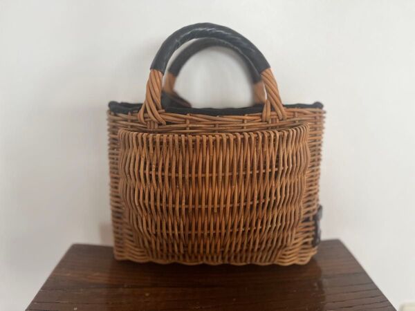エバゴス ebagos 籐ポケットのかごバッグ