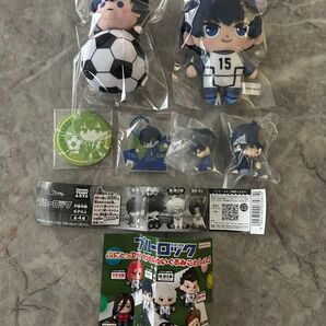 ブルーロック 潔世一6点セット カプセルぬいぐるみ ぬいぐるみマスコット 肩ズンFig ねむらせ隊 カンバッジ アクキー