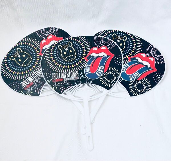 The Rolling Stones ローリングストーンズ ミニうちわ3枚セット