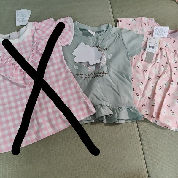 新品未使用☆ベビー服 半袖 トップス 女の子 2枚 80