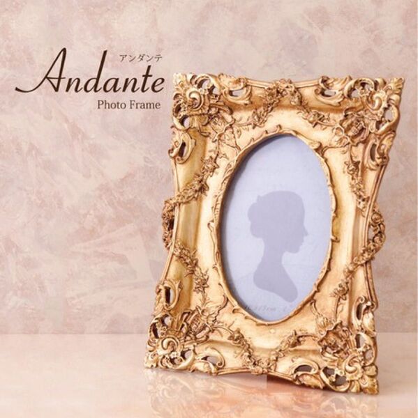 Andante アンダンテ フォトフレーム"レクト"ゴールド アンティーク調【送料無料】【新品】