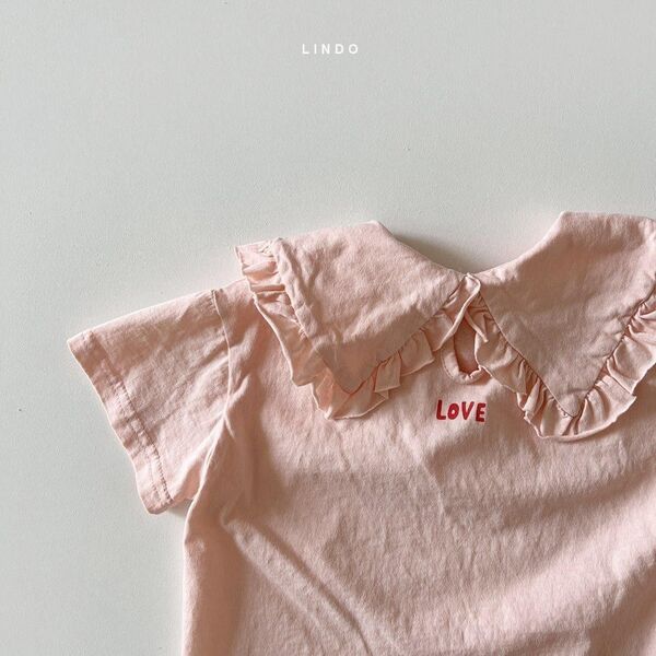 韓国子供服 LINDO 襟つき トップス