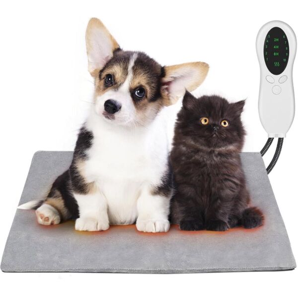 ペットホットカーペット ヒーターマット 犬 猫 ホットマット 噛み癖対策 10段階温度調節 加熱マット 寒さ対策 暖房器具