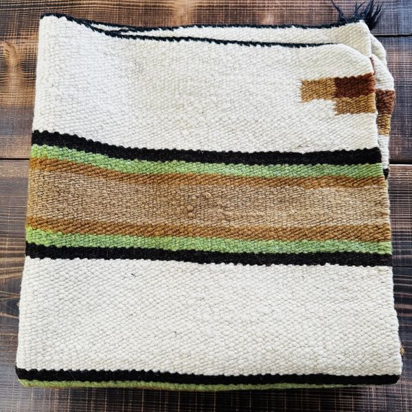 K1991*vintage*1960's*ナバホ ラグ*69cm x 147cm*マット*ウール*ネイティブアメリカン*インディアン*インテリア*antique*ボーダー*チマヨ