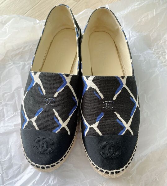 【美品】CHANELエスパドリーユ38(24.5)