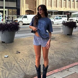 ユニクロ コットンショートパンツ ストライプ パジャマパンツ シャツパンツ ストライプショートパンツ ショーパン 青 ストリート