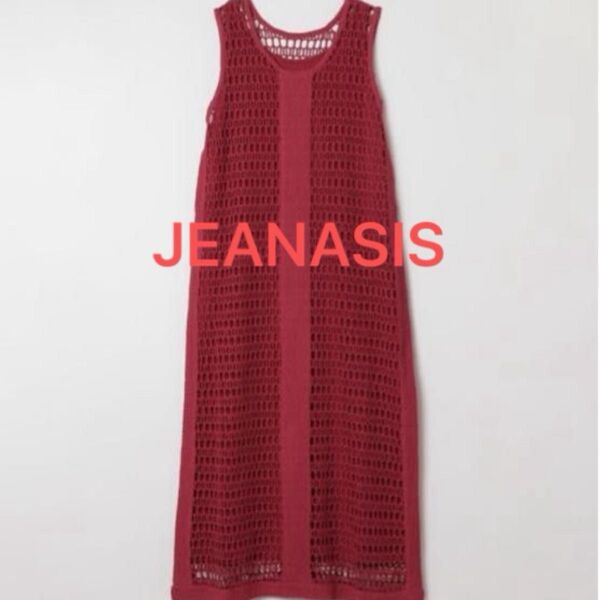 JEANASIS メッシュ2PワンピースNS/964541 ノースリーブ ワンピース
