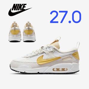 【新品27cm】NIKE W AIR MAX 90 FUTURA エアマックス 90 フューチュラ ホワイト/セイル/ゴールド