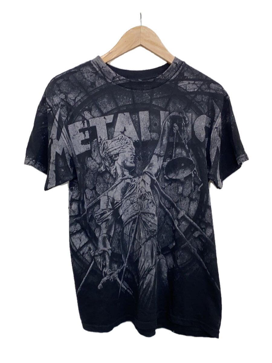 ALSTYLE◆METALLICA/Tシャツ/コットン/ブラック/大判/手刷り/メタリカ/タグ欠損