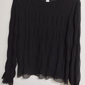 【6】レディースカットソー 長袖 ブラック