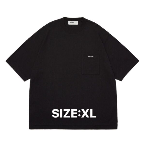 everyone pocket tee shirt(BLACK) XL