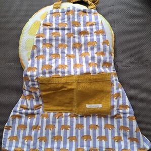 子供用エプロン リバーシブル ハンドメイド