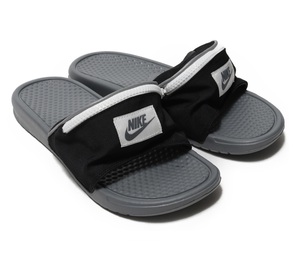 ☆NIKE BENASSI JDI FANNY PACK 黒/灰 25.0cm ナイキ ベナッシジャスト ドゥ イット ファニーパック シャワーサンダル AO1037-001