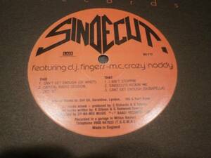 SINDECUT / CAN'T GET ENOUGH /80'S RAGGAMUFFIN HIP HOP/RAGGA/ミドル/UK RAP/DUB/クボタタケシ/松岡徹