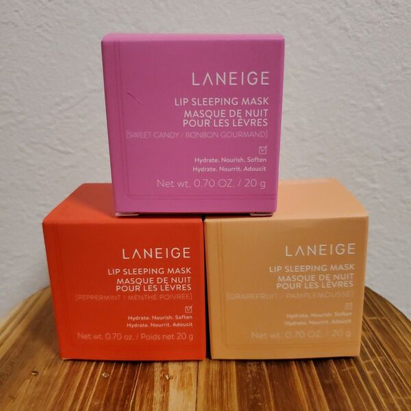 ラネージュ リップスリーピングマスク 3個セット 3種類 保湿リップ 唇 3点 LANEIGE