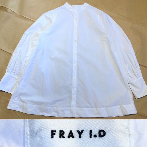 FRAY I.D シャツ ブラウス 長袖 F フレイアイディー ID ホワイト 白 F トップス コットン