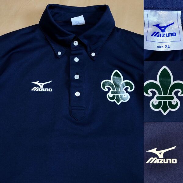 立教大学 ポロシャツ ミズノ MIZUNO XL ネイビー 半袖