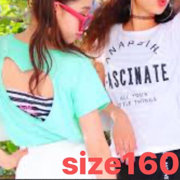 size M 150〜160 ANAP girl背中あきハート2点セット