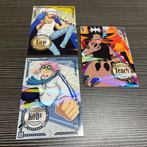ONE PIECE ブロマイドガム エッグヘッド ロッキーポート事件 トラファルガー・ロー コビー 黒ひげ