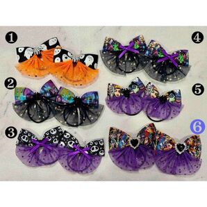 ハロウィン ディズニー ヴィランズ ジャック キッズ ヘアゴム グログランリボン ホーンテッドマンション