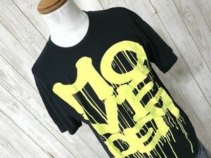 お勧め・【ペンキデザインTシャツ】MDY マックダディー 黒 L　ヴィンテージ　日本製