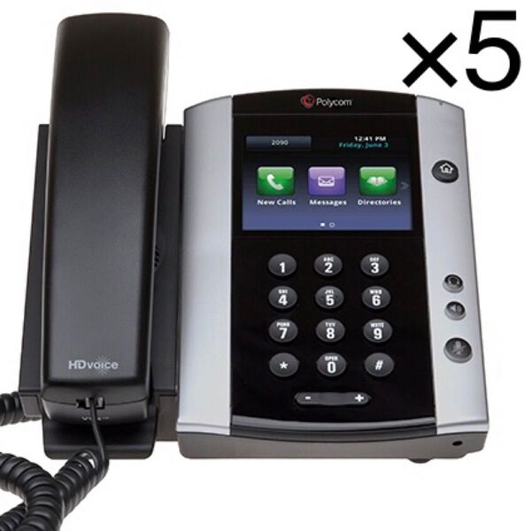 Polycom / ポリコム VVX 500 IP電話機 x5セット