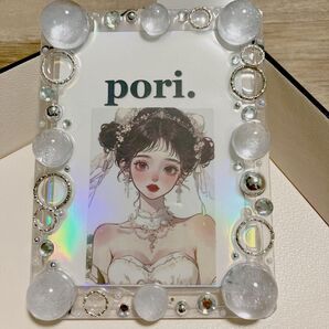 SB03 ハンドメイド トレカケースデコ 氷