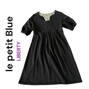 le petit Blue★ルプティブルー リバティ チュニック ワンピース ブラック