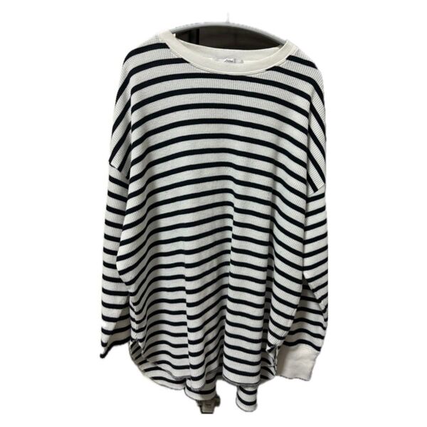 JOURNAL STANDARD relume ボーダー 長袖Tシャツ ネイビー ホワイト
