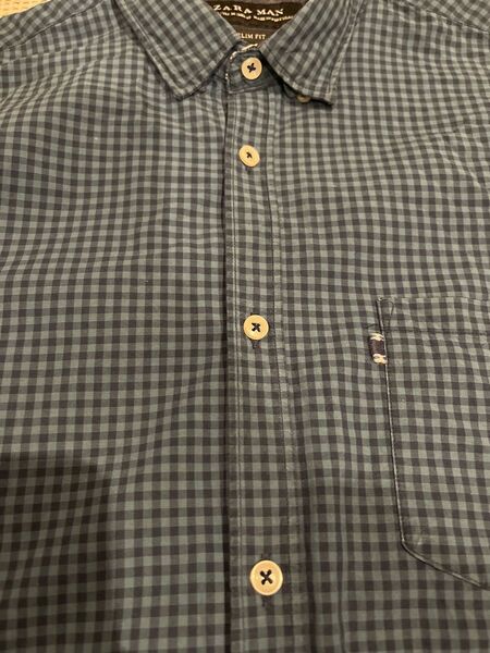 ZARA メンズ チェックシャツ 長袖