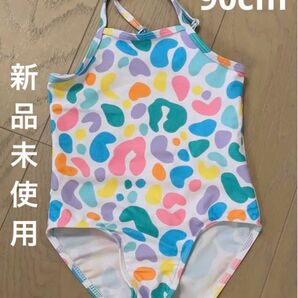 【新品】キッズ水着 ベビー水着 スウィムウェア 90cm 女の子 ガールズ アニマル柄