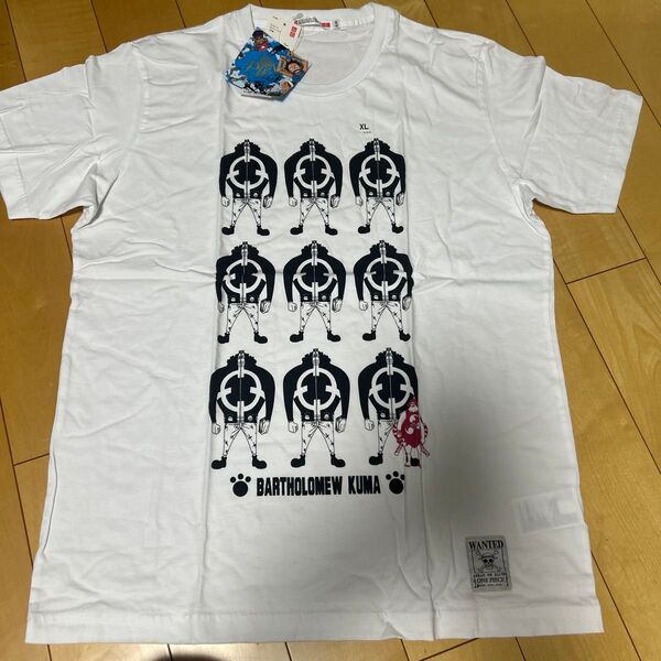 UNIQLO ユニクロ ONE PIECE ワンピース バーソローミュー・くま 半袖 Tシャツ ホワイト メンズ XL