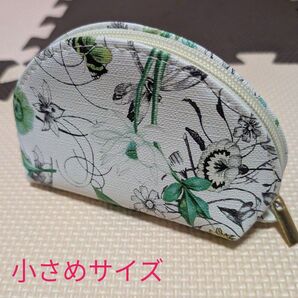 ポーチ 花柄 小さめサイズ 小物入れ マチあり 内部ポケット無し