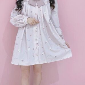 Ank Rouge Fancy candleシャツワンピース