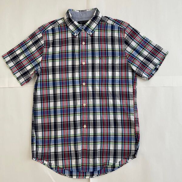 TOMMY HILFIGER 半袖 ボタンダウン シャツ Lサイズ