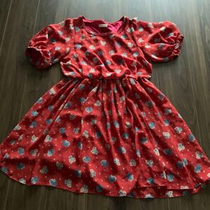 Index 花柄ワンピース 赤