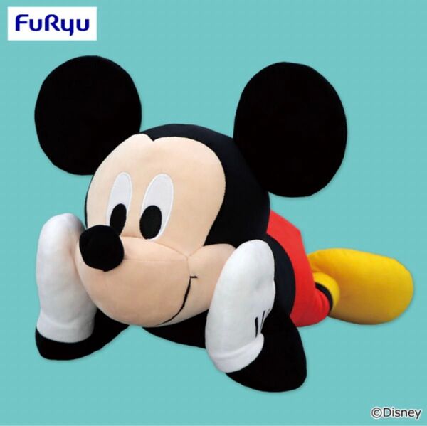 ミッキーマウス ほおづえ超BIGぬいぐるみ ディズニー Disney ゲームセンター限定 ぬいぐるみ