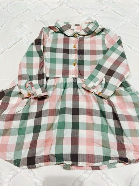チェックワンピース H&M 80